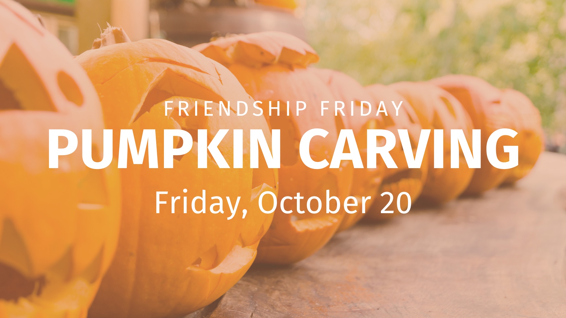 Friendship Friday: Pumpkin Carving